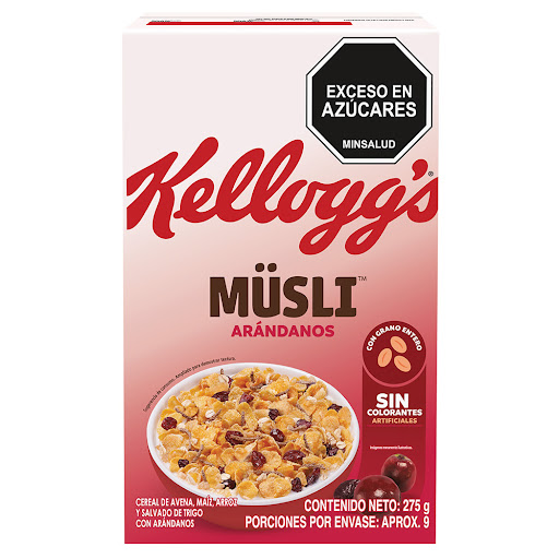 Cereal Kellogg Musli Cosecha Roja Caja x 275 gr