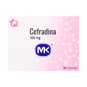 Cefradina 500 mg MK Caja x 24 Cápsulas  
