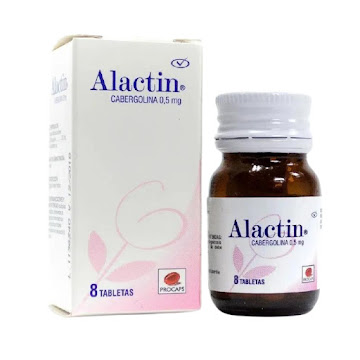 Alactin Cabergolina 0.5 mg Procaps Caja x 8 Tabletas  