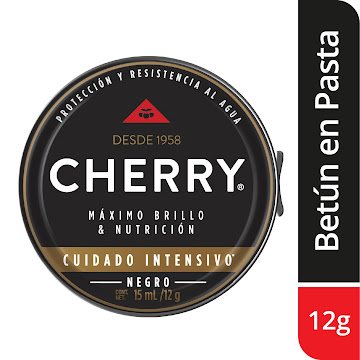 Betún Cherry Máximo Brillo Y Tratamiento Negro x 12 gr  