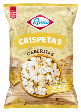 //Crispetas Ramo Familiar Sabor Queso Cheddar Blanco Paquete x 100 Gr  