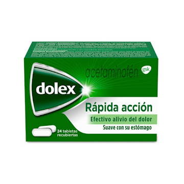 **Dolex Rápida Acción 500Mg Tabletas Frasco X24Tab Gsk Acetaminofén       