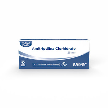 Amitriptilina Clorhidrato 25mg Bussie Caja x 30 Tabletas Amitriptilina Clorhidrato 25mg Bussie Caja x 30 Tabletas   