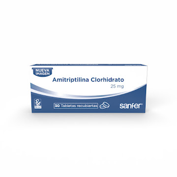 Amitriptilina Clorhidrato 25mg Bussie Caja x 30 Tabletas Amitriptilina Clorhidrato 25mg Bussie Caja x 30 Tabletas   