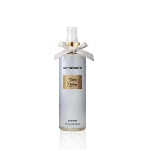 Body Mist Women Secret Pure Charm Splash 250ml Women Secret Caja x 1 Body Mist 'Pure Charm', con una mezcla de aromas entre lo frutal y floral. El almizcle, la ambreta y la vainilla forman las notas de fondo de este body mist que, además, posee un corazón con mezclas d