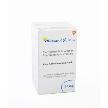 Wellbutrin Xl Clorhidrato de Bupropion 150 mg GSK Caja x 30 Tabletas  