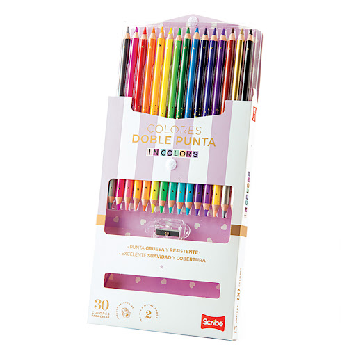 Colores Scribe Incolors Doble Punta x 15 und