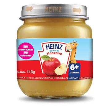 //COMPOTA HEINZ COLADO MANZANA X113G.                                     