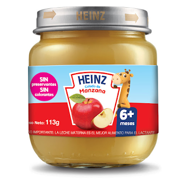 //COMPOTA HEINZ COLADO MANZANA X113G.                                     