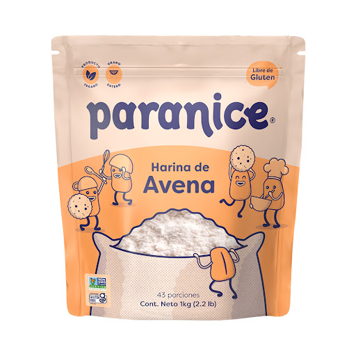 Harina Paranice De Avena Libre De Gluten Bolsa x 1000 gr