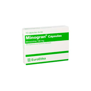 Minogran Minociclina 100 mg EuroEtika Caja x 10 Cápsulas  