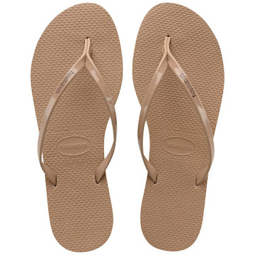 Sandalias Havaianas You   Metallic Rose Gold T41-42 x 1 par 