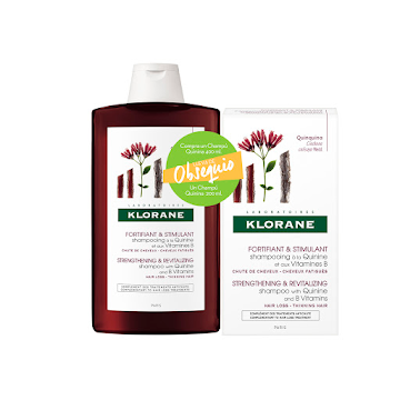 Shampoo Klorane Quinina x 400 ml + Shampoo Klorane Quinina x 200 ml  