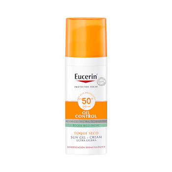 Protector Solar Facial Eucerin Sun Toque Seco Oil Control FPS 50+ x 50 ml  