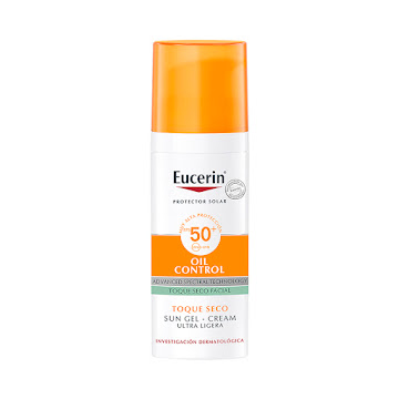 Protector Solar Facial Eucerin Sun Toque Seco Oil Control FPS 50+ x 50 ml  
