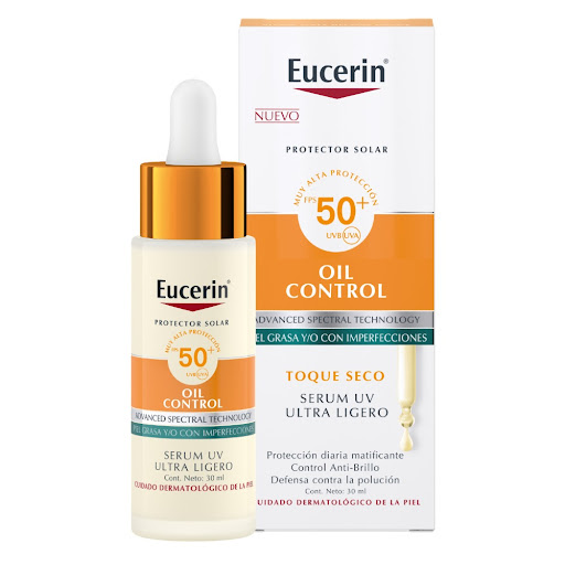 Protector Solar Eucerin Sun Face Oil Control Serum Uv Fps 50 Frasco x 30 ml