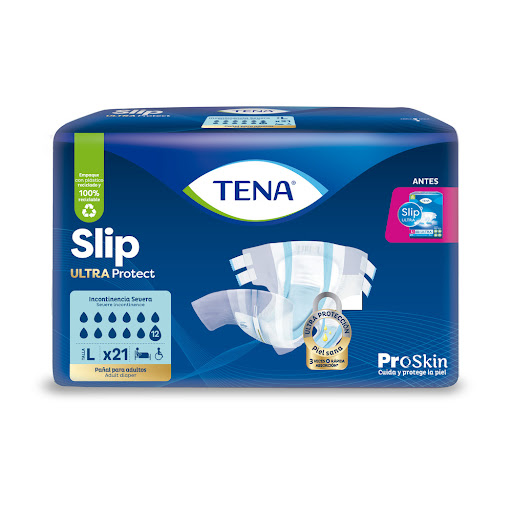 Pañal Tena Slip Ultra Protect L Paquete x 21 und