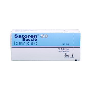 Satoren Losartán Potásico 50 mg Bussie Caja x 30 Tabletas  