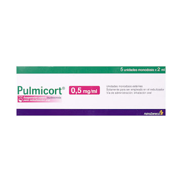 Pulmicort Budesonida 0.5mg/ml Glenmark Caja x 5 Dosis  