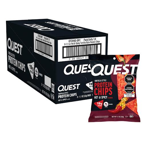 tortillas de proteina chili picante QUEST NUTRITION bolsa x 1 tortillas sabor a CHILI PICANTE, crocantes y deliciosas, ideales para wraps, tacos y comidas saludables, altas en proteina, bajas en carbohidrato y perfectas para apoyar tu estilo de vida activo