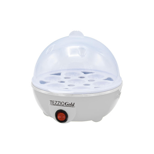 Hervidor de Huevos Eléctrico Tezzio Tezzio Caja x 1 Hierve huevos en un 2x3 con un diseño compacto y funcional, solo necesitas un poco de agua para la cocción, adicionalmente tiene luz LED indicadora para el botón de encendido y apagado, es totalmente 