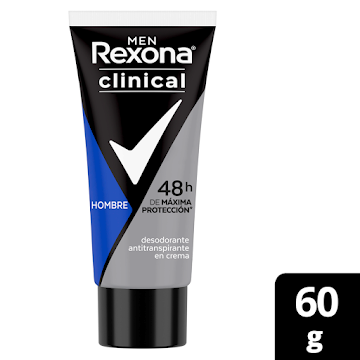 Desodorante Rexona   Clinical Hombre 48H Crema x 60g  