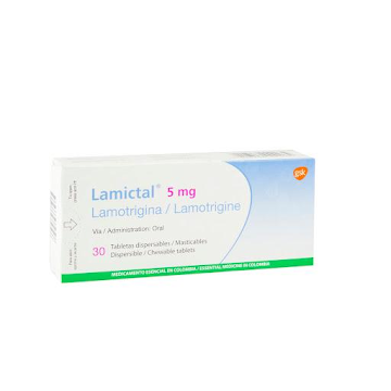 **Lamictal 5Mg Tabletas Caja x30Tab. GSK Lamotrigina                      