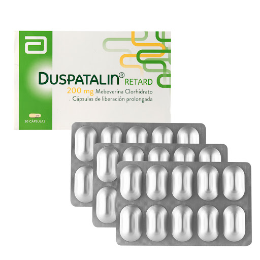 Duspatalin Retard Mebeverina Clorhidrato 200 mg Abbott Caja x 30 Cápsulas