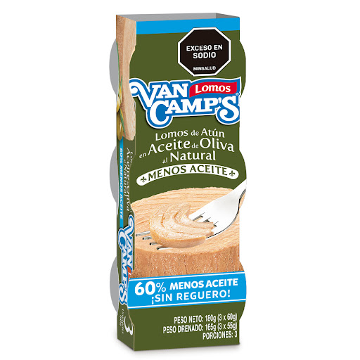 Atún Van Camp's Menos Aceite De Oliva x 60 gr
