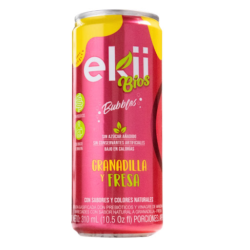 Soda Ekii Bios Granadilla, Fresa Lata x 310 ml