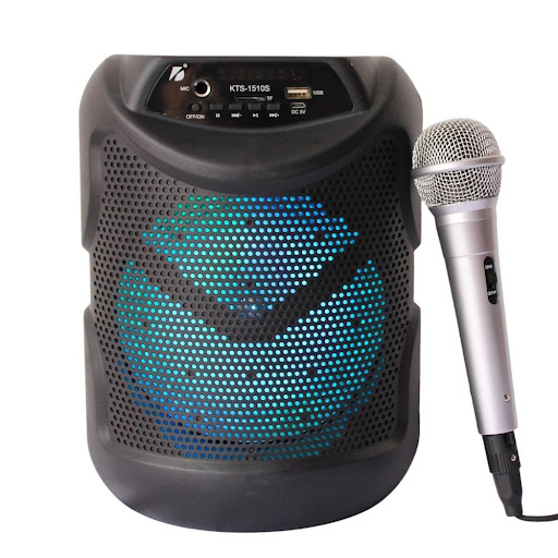 Parlante Bluetooth Portatil Con Microfono Y Luces Led UNIMARC Unidad x 1 