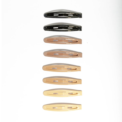 Paquete de Pinzas Para El Cabello Multicolor x 8 Unds