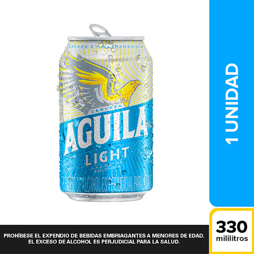 Cerveza Aguila Lata Light  x 330 ml