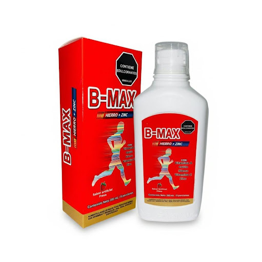 Multivitaminico B-Max Jarabe  B-Max Jarabe Multivitaminico  Jarabe x 360ml x 1 B-MAX es un jarabe multivitamínico que contribuye a la función nerviosa, regeneración muscular y al soporte del sistema inmune, apoyando el bienestar general del organismo.
