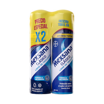 Desodorante para Pies Mexsana Antibacterial 2 Frascos x 260 ml  