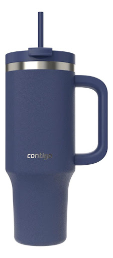 Vaso Térmico Contigo Streeterville SS con Tapa y Pitillo 40Oz/1180ml (AZUL OSCURO) CONTIGO CAJA x 1 Botella vaso térmico agua es una excelente elección para quienes buscan un recipiente versátil, resistente y con un rendimiento térmico excepcional para disfrutar de bebidas frías o calientes en cualq