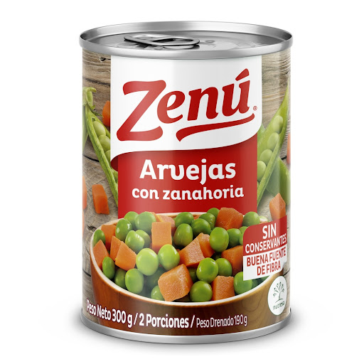 Arvejas Con Zanahorias Zenú Lata x 300 gr