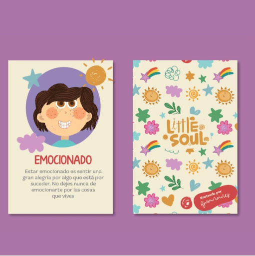 Tarjetas Emociones  Little Soul Unidad x 1 Imagina un mundo donde los niños puedan expresar lo que sienten, entender sus emociones y aprender a gestionarlas desde pequeños. Con nuestras 24 flashcards de emociones, eso es posible.

Cada tarjeta