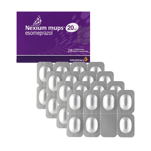 Nexium Mups Esomeprazol 20 Mg Astrazeneca Caja x 28 Comprimidos
