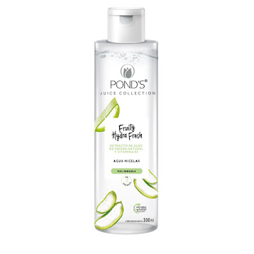 Agua Micelar Ponds   Fruity Hidra Fresh Aloe Frasco x 300 ml  