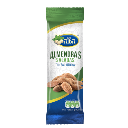 Pasabocas Del Alba Almendras Saladas Paquete x 35 gr