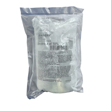 Dextrosa 10% USP Solución Inyectable Baxter Bolsa x 500 ml  