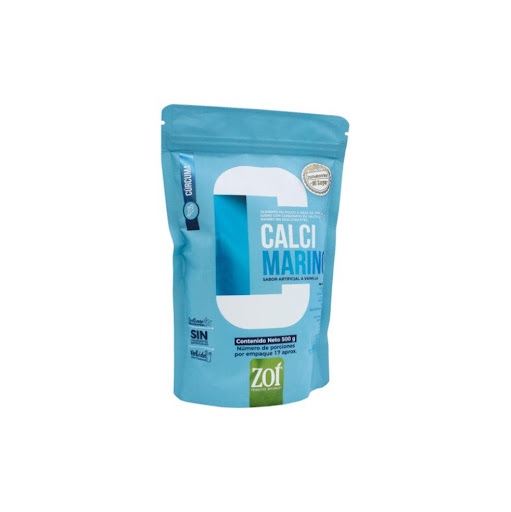 Calcio coral marino ZOI Doypack x 500 gr x 1 Suplemento alimenticio formulado con calcio coral marino y una combinación de ingredientes nutricionales como amaranto, cúrcuma, citrato de magnesio, citrato de calcio, MSM, óxido de magnesio, condroi