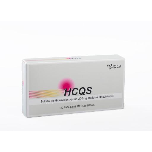 Hcqs Sulfato Hidroxicloroquina 200 mg IPCA Caja x 30 Tabletas