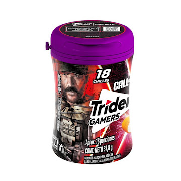 Chicle Trident Call of   Duty Botella X 37.8 gr  
