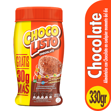 Chocolate Chocolisto Extracontenido x 330 gr  