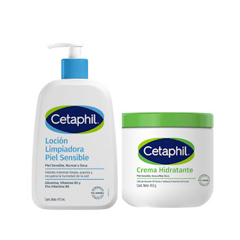 Combo Cetaphil Crema Humectante x 453 gr + Loción Limpiadora Corporal x 473 ml  