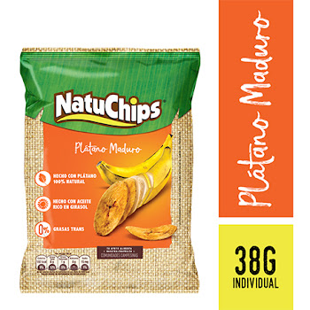 Pasabocas Natuchips Plátano Maduro x 38 gr  
