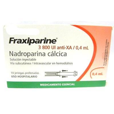 Fraxiparine Nadroparina Cálcica 3800Ui/0.4ml Aspen Caja x 10 Jeringas