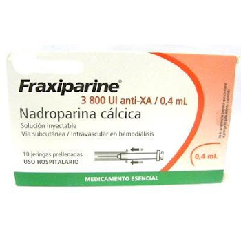 Fraxiparine Nadroparina Cálcica 3800Ui/0.4ml Aspen Caja x 10 Jeringas  